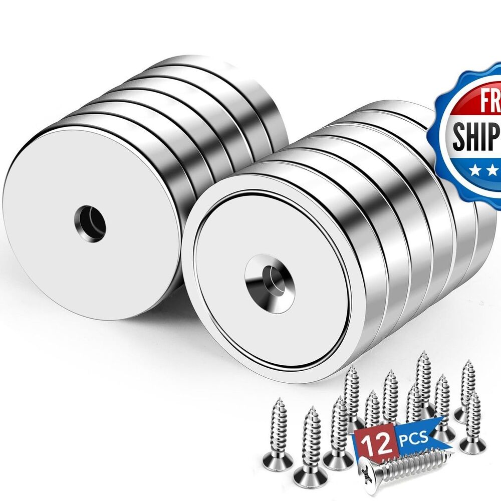 LOVIMAG Neodymium Magnet 150LBS 12 Pack Rare Earth